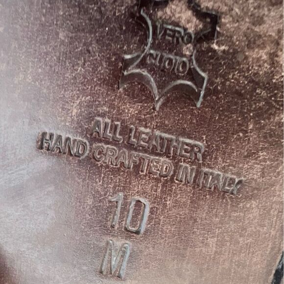 Men's Zelli Italia Brown Ostrich Leather and Black Artisan Suede loafers Size 10 - Picture 12 of 15